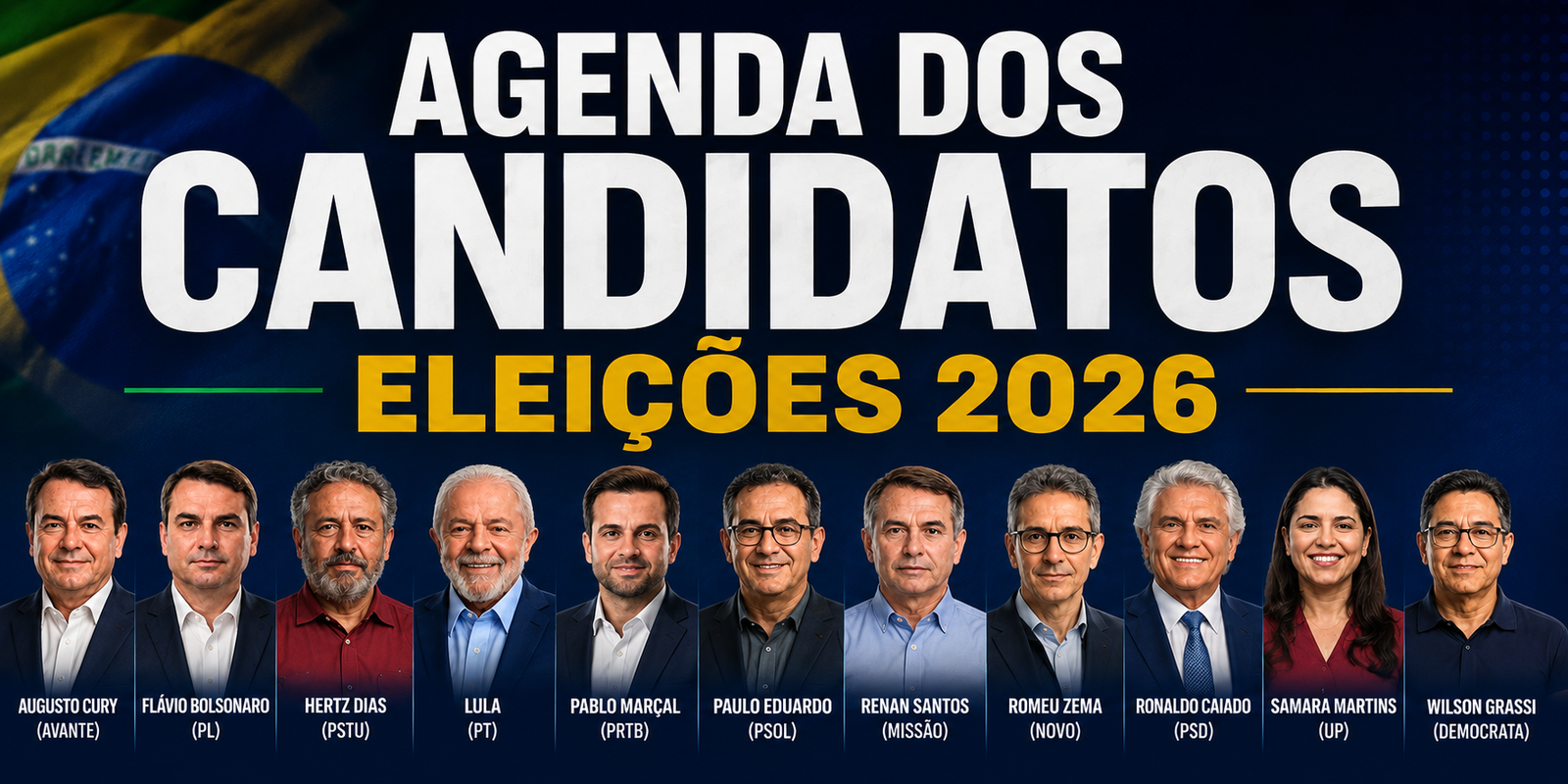 Eleições 2026: candidatos à Presidência cumprem agendas em diferentes regiões do país nesta terça-feira